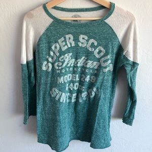 Green And white shirt from Lucky Brand jeans
